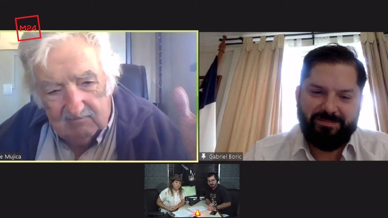 Gabriel Boric y Pepe Mujica