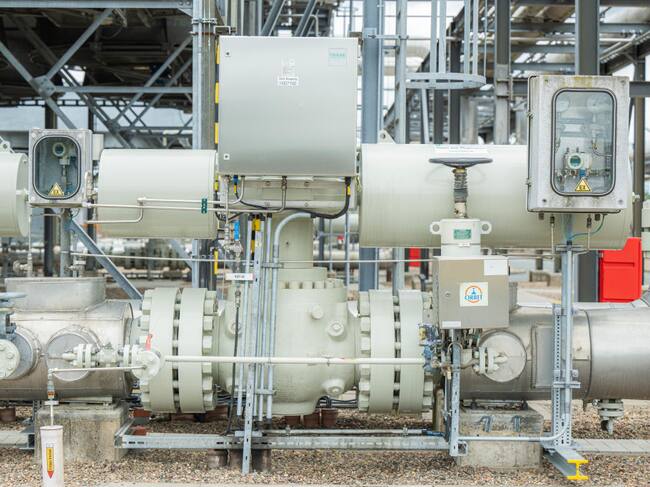 Planta recolectora en Alemania del gas que llega desde Rusia