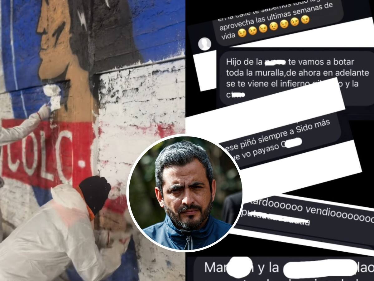 “Se te viene el infierno”: alcalde de San Bernardo denuncia amenazas de muerte tras limpieza de murales ligados a barristas