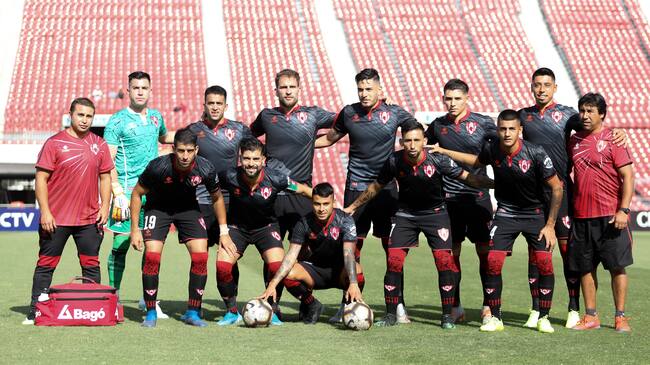 15 DE ENERO DE 2020/SANTIAGOFormación de Deportes Copiapo, durante el partido válido por la segunda ronda de la Liguilla de Primera B por el ascenso, entre Deportes Melipilla y Deportes Copiapo, disputado en el Estadio Nacional.
FOTO: SEBASTIAN ORIA/AGENCIAUNO
