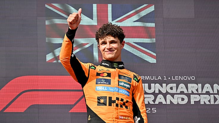 Fórmula 1: Lando Norris se quedó con el Gran Premio de Hungría en un claro dominio de McLaren