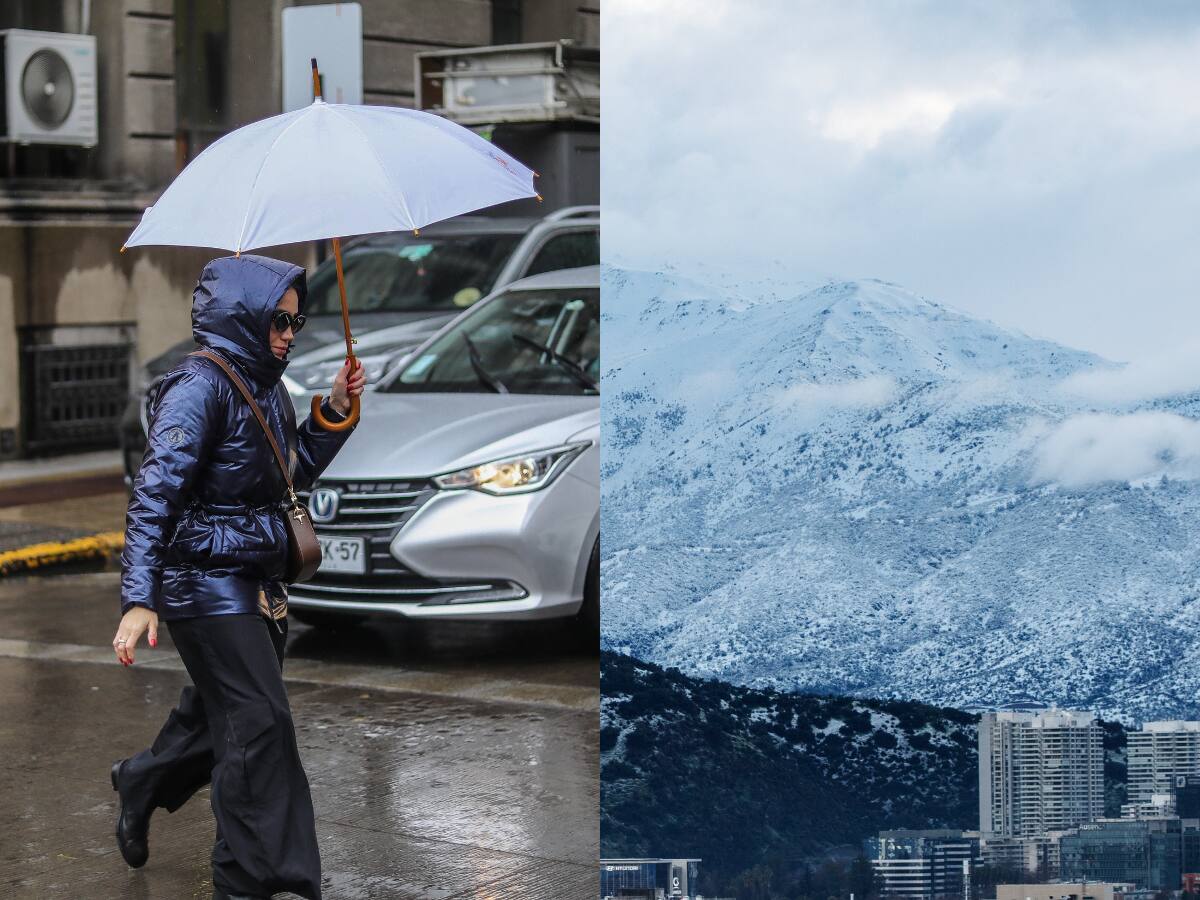 Declaran Alerta Temprana Preventiva para la Región Metropolitana por lluvias, nevadas y vientos