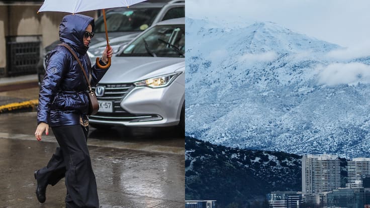 Lluvia y nieve en Chile: sistema frontal llega a Santiago y regiones durante el fin de semana