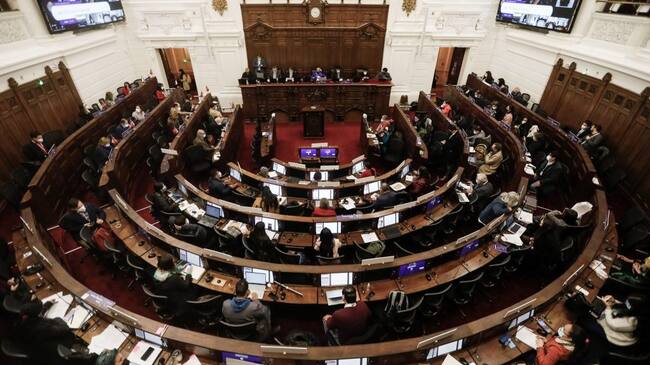 14 de Septiembre de 2021/SANTIAGOVista de la sesión nro20,en cual se vota los dos tercios que está en polémica en el Ex Congreso Nacional, durante una nueva jornada de la Convención Constitucional.
FOTO:CRISTOBAL ESCOBAR /AGENCIAUNO