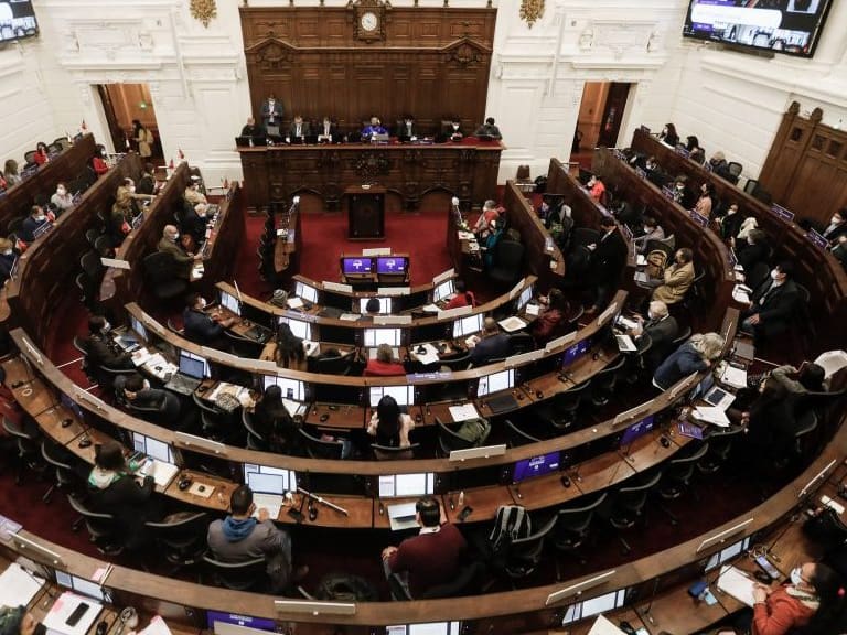 14 de Septiembre de 2021/SANTIAGOVista de la sesión nro20,en cual se vota los dos tercios que está en polémica en el Ex Congreso Nacional, durante una nueva jornada de la Convención Constitucional.
FOTO:CRISTOBAL ESCOBAR /AGENCIAUNO