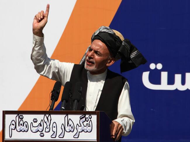 El presidente afgano Ashraf Ghani
