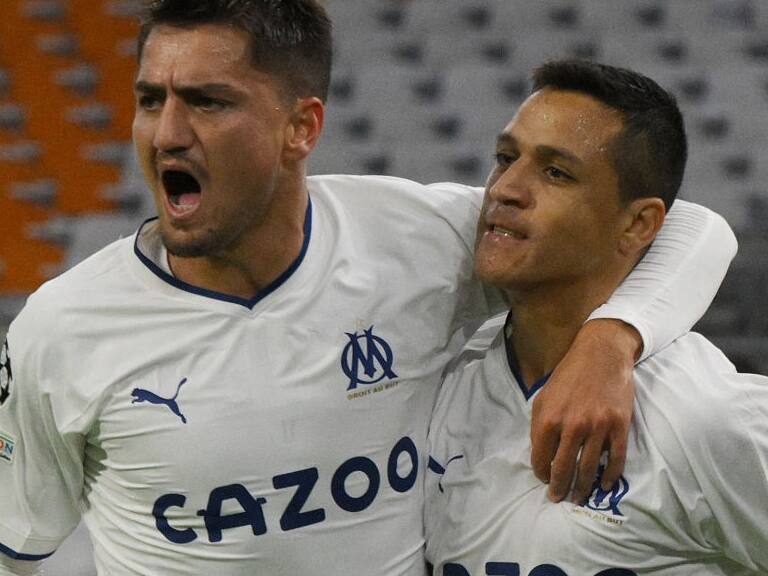Alexis Sánchez anota su primer gol en Champions League con el Olympique Marsella
