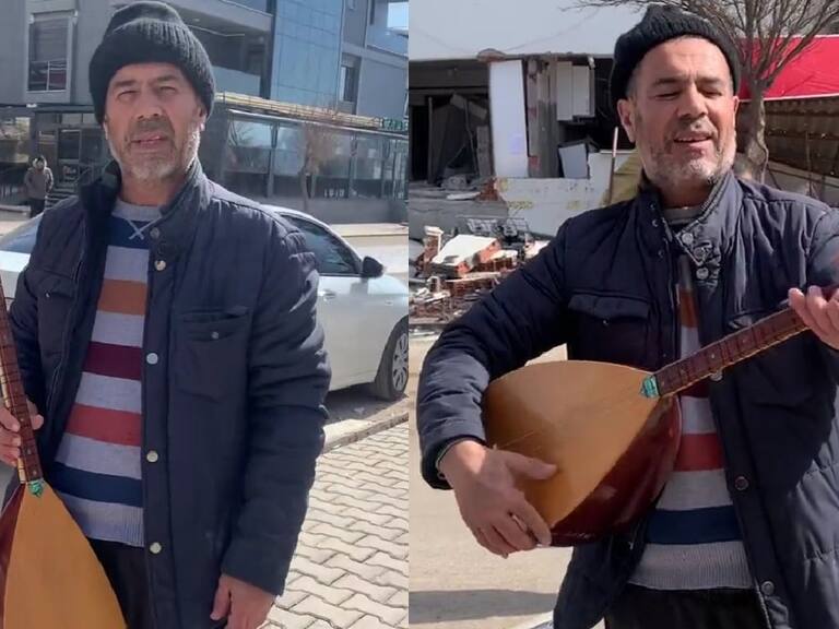 «Gracias a la vida»: ciudadano turco es captado interpretando canción de Violeta Parra en medio de los trabajos de rescate tras terremoto