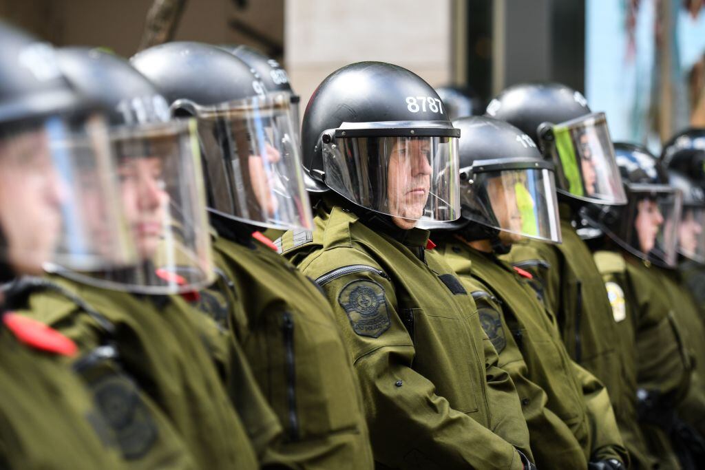 La policía se prepara ante una manifestación en Montreal