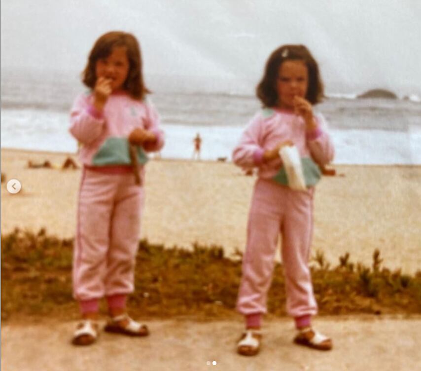 María José Prieto desclasificó foto de su niñez junto a su hermana | Instagram