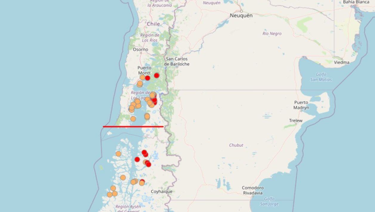 Mapa de la situación afectada / Greenpeace
