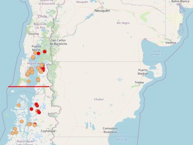 Mapa de la situación afectada / Greenpeace