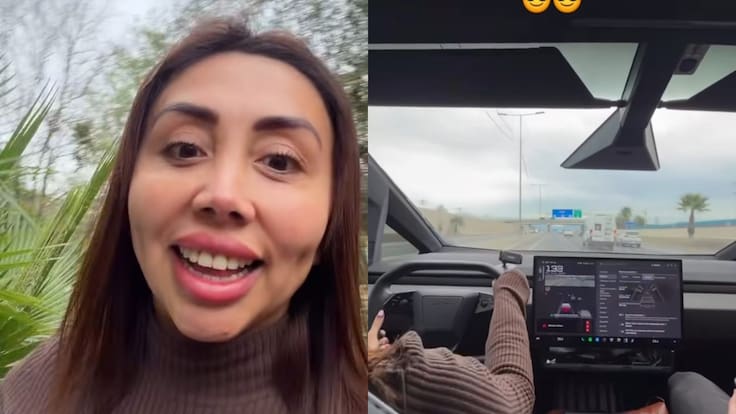 “Aunque la mona se vista de seda...”: funan a Naya Fácil por indignante conducta al volante de su Cybertruck