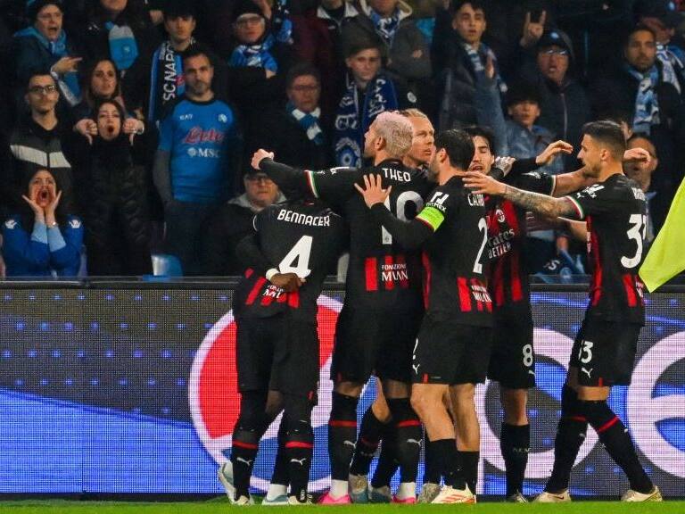 El peso de la historia: AC Milan rescató un empate frente a Napoli y se metió en las semis de la Champions League
