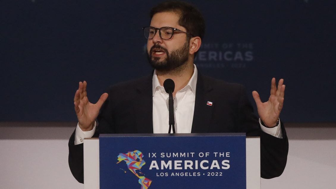 10 de Junio de 2022/LOS ANGELESEl Presidente Gabriel Boric Font, expone en IX Summit of The Americas Los Angeles 2022.
FOTO: CRISTOBAL ESCOBAR/AGENCIAUNO