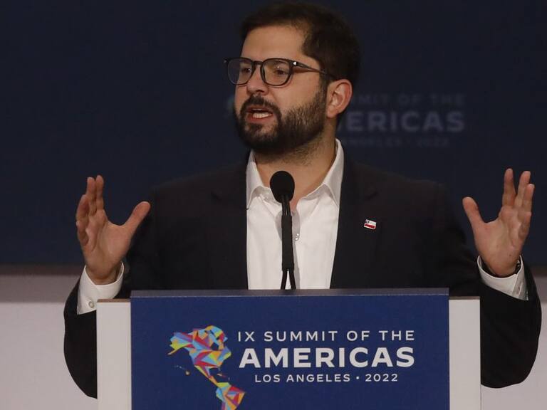 10 de Junio de 2022/LOS ANGELESEl Presidente Gabriel Boric Font, expone en IX Summit of The Americas Los Angeles 2022.
FOTO: CRISTOBAL ESCOBAR/AGENCIAUNO
