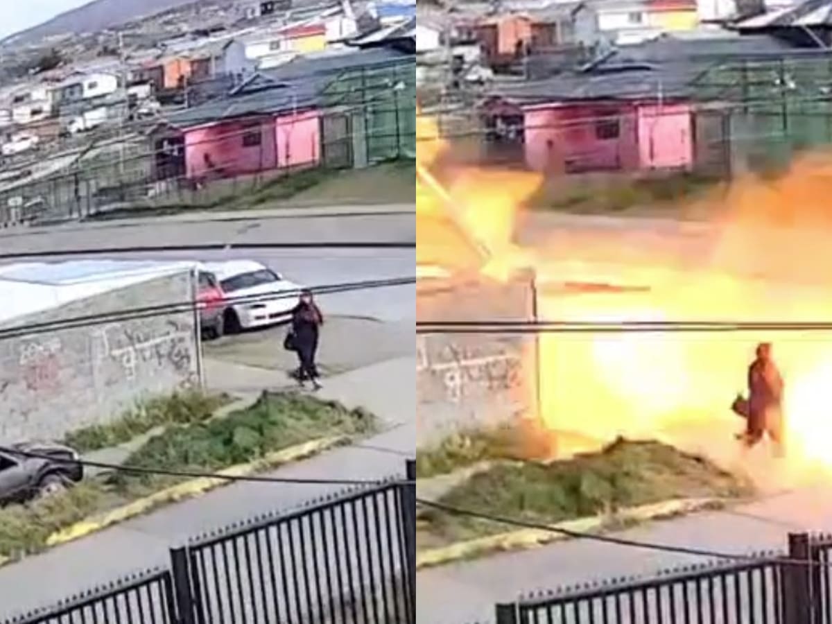 Brutal explosión destruye vivienda en Punta Arenas y deja a una persona con quemaduras graves