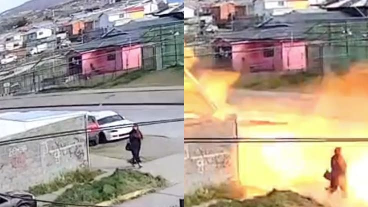 Brutal explosión destruye vivienda en Punta Arenas y deja a una persona con quemaduras graves