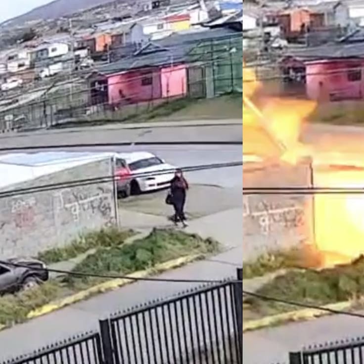 Brutal explosión destruye vivienda en Punta Arenas y deja a una persona con quemaduras graves