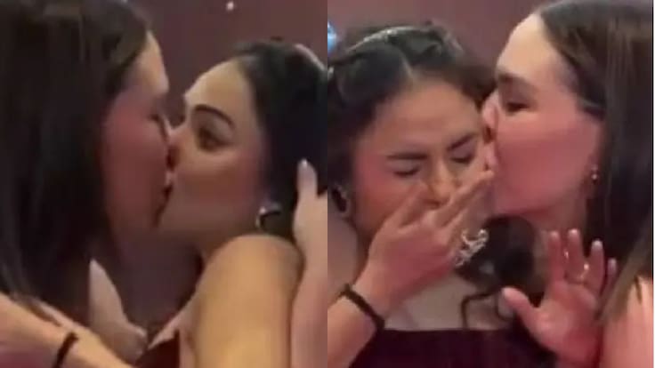 Actriz india vive incómodo momento en alfombra roja: fan la besó en la boca sin su consentimiento