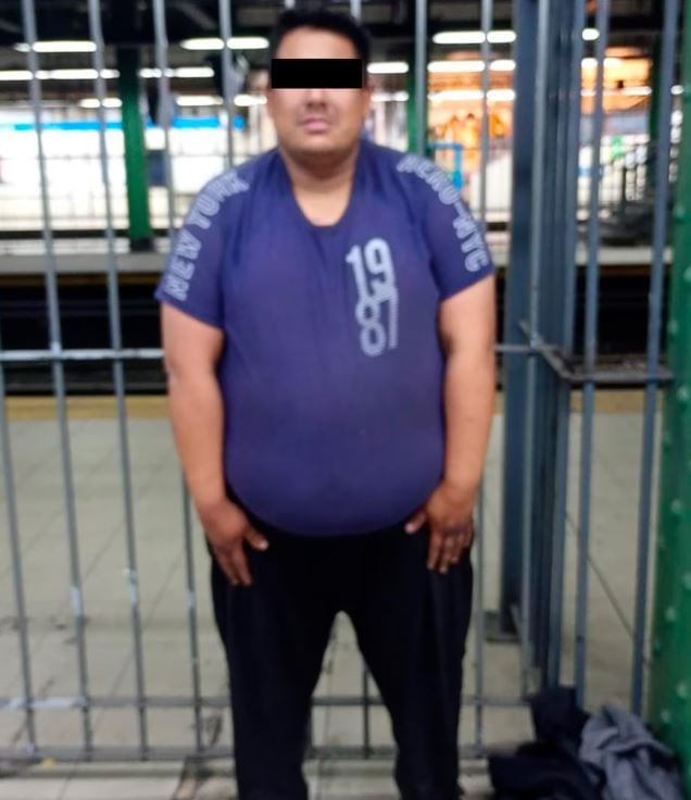 El agresor luego de ser detenido- Infobae