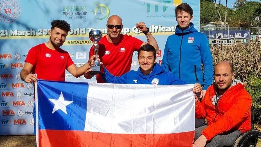 Equipo chileno de tenis paralímpico clasificó al Mundial de Portugal
