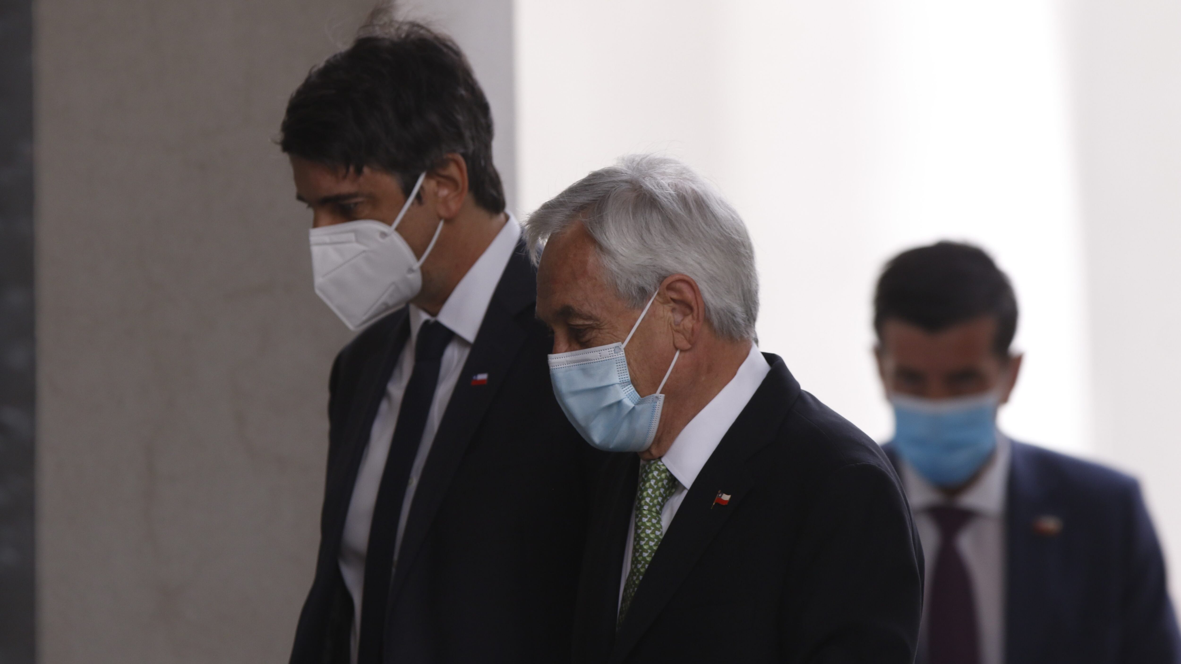 Ministro Andrés Couve y Presidente Sebastián Piñera
