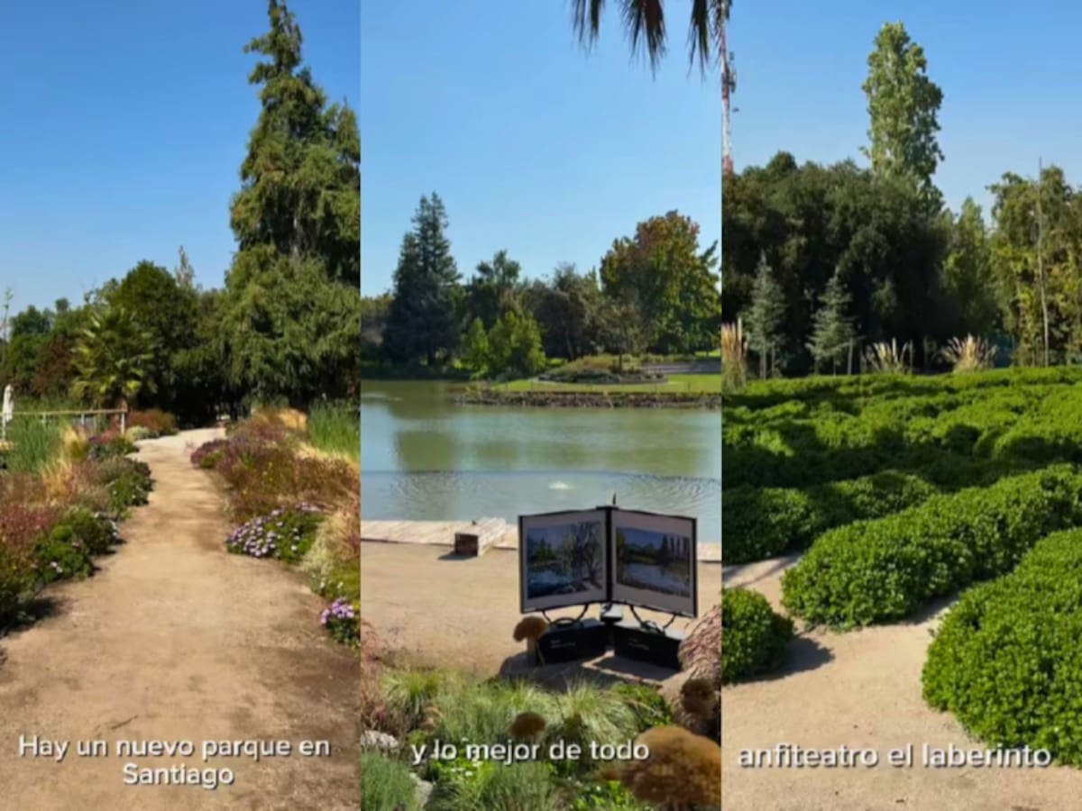 Incluye un laberinto, una isla y más de 40 especies de aves: así es el renovado pulmón verde de Santiago