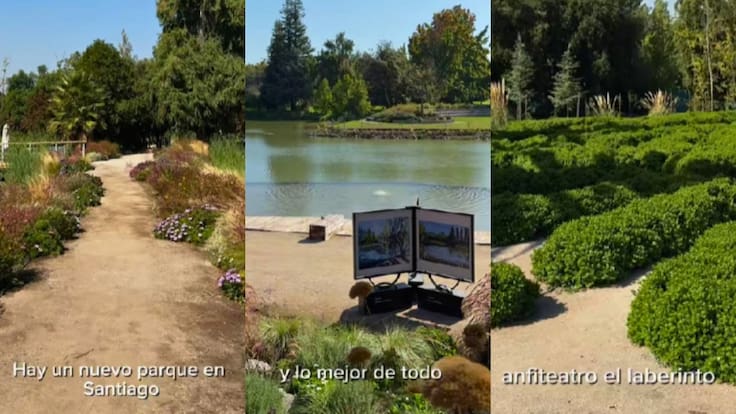 Incluye un laberinto, una isla y más de 40 especies de aves: así es el renovado pulmón verde de Santiago