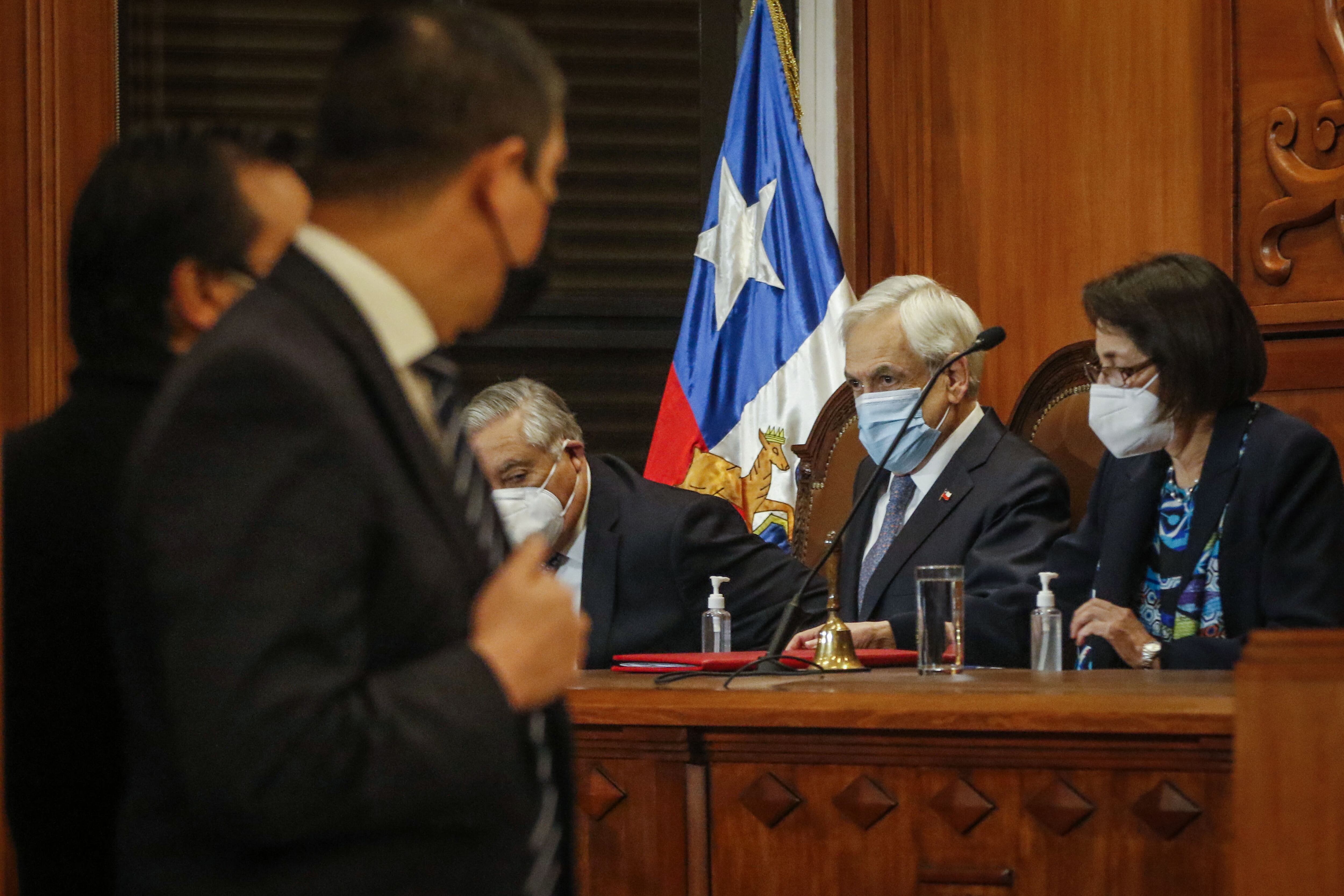 Presidente Piñera durante la proclamación del Tricel / Agencia Uno