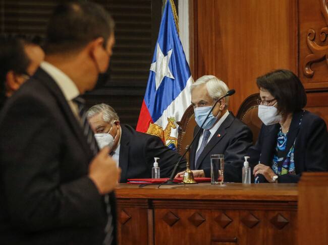 Presidente Piñera durante la proclamación del Tricel / Agencia Uno