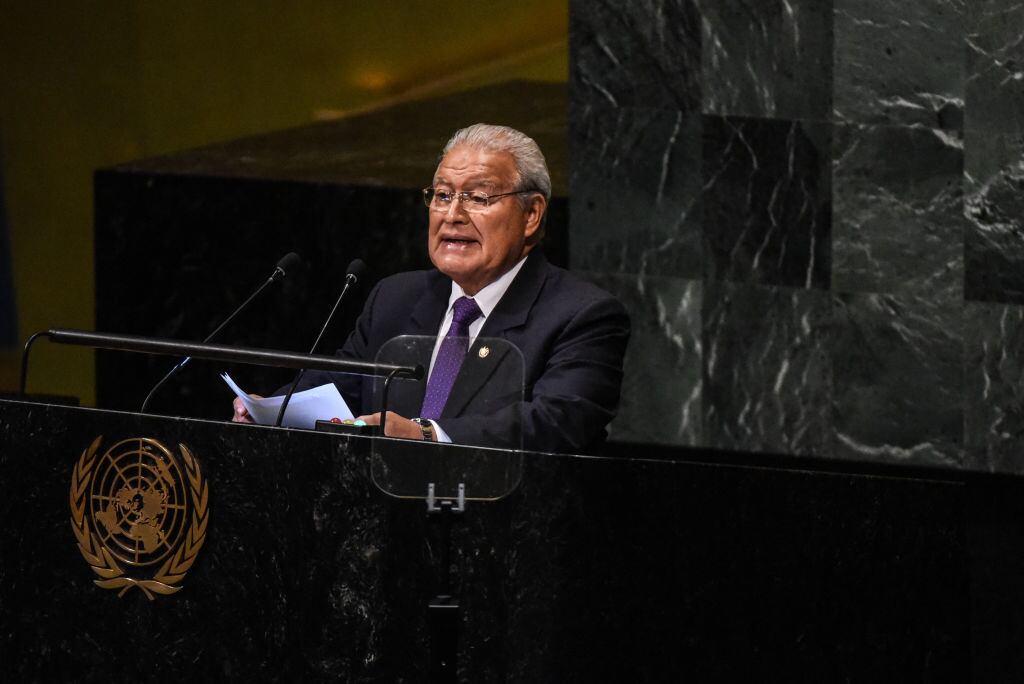 Sánchez Cerén ante la asamblea de las Naciones Unidas en Nueva York