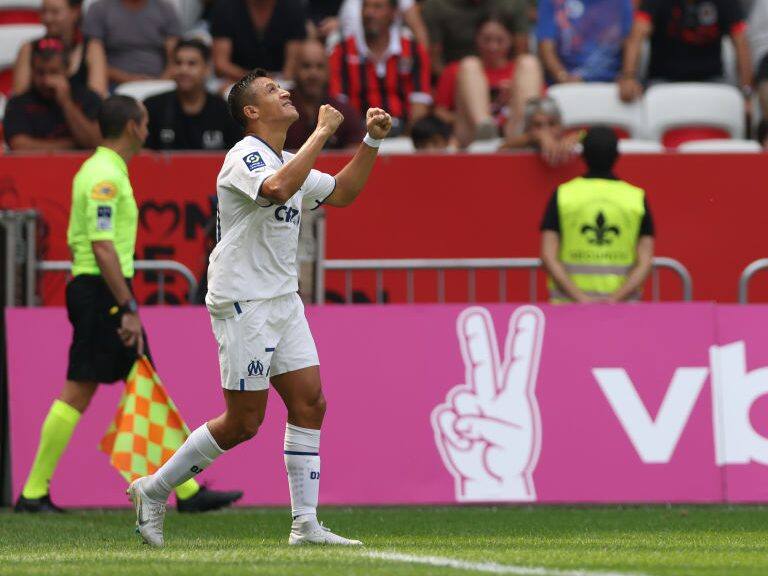 Alexis Sánchez convierte sus primeros dos goles con el Marsella