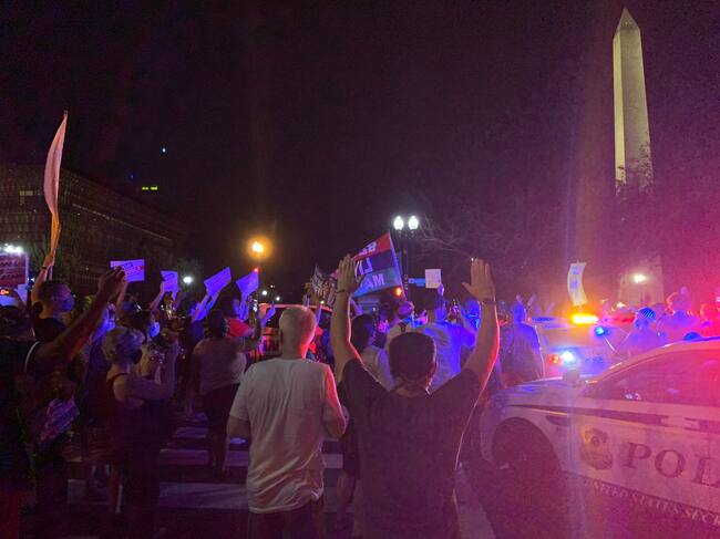 Manifestación contra el racismo en Washington