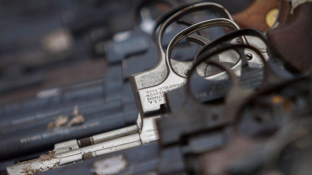 Armas sin inscripción incautadas en México