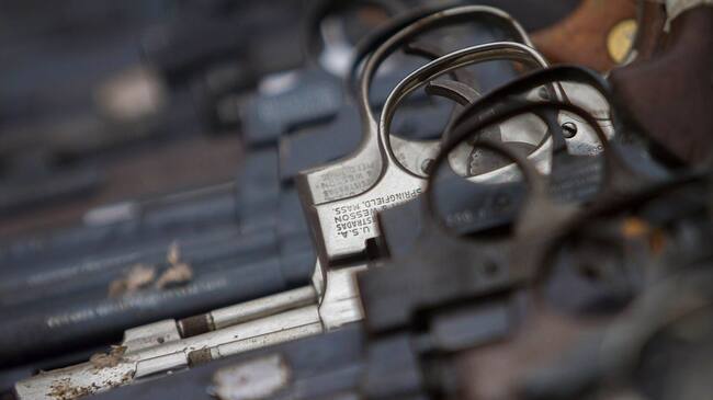 Armas sin inscripción incautadas en México
