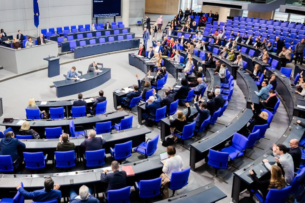 Una sesión en el Bundestag, el parlamento federal de Alemania, que se desarrolla en la ciudad de Berlín
