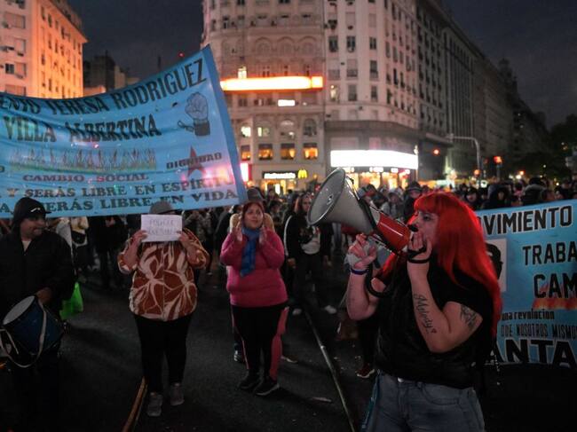 Protestas en Buenos Aires tras la muerte de fotorreportero en Argentina