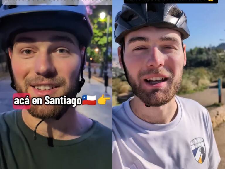 “Me ha llamado mucho la atención...”: turista extranjero alabó este detalle del transporte en Santiago