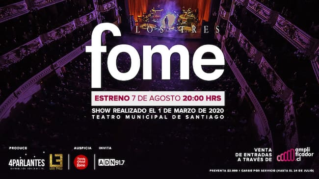 Los Tres presentan fome en amplificador.cl