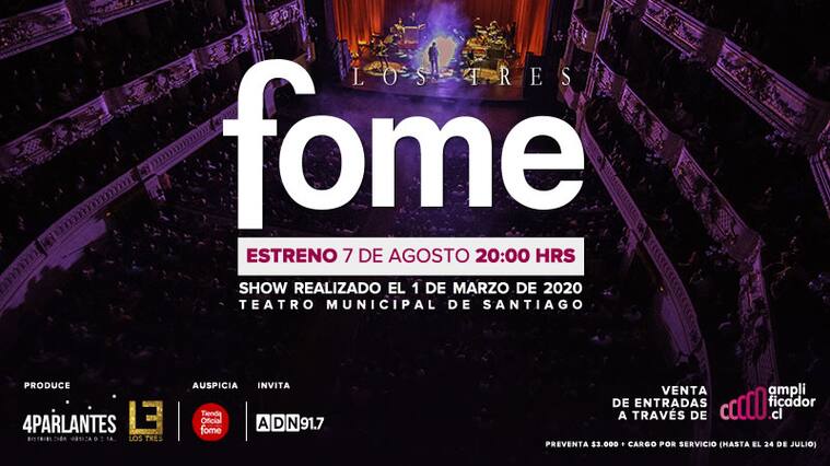 Los Tres presentan fome en amplificador.cl