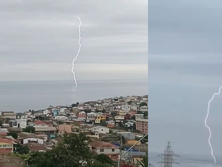 Truenos y lluvia sorprenden a habitantes de Viña del Mar y Valparaíso