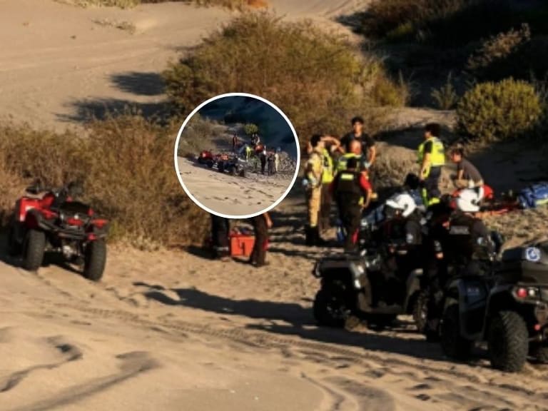 Accidente en cuatrimoto en Dunas de Ritoque deja un fallecido y una mujer en estado grave