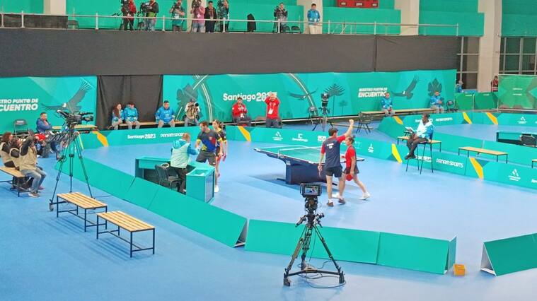 tenis de mesa - juegos panamericanos - chile - partido - ping pong santiago 2023