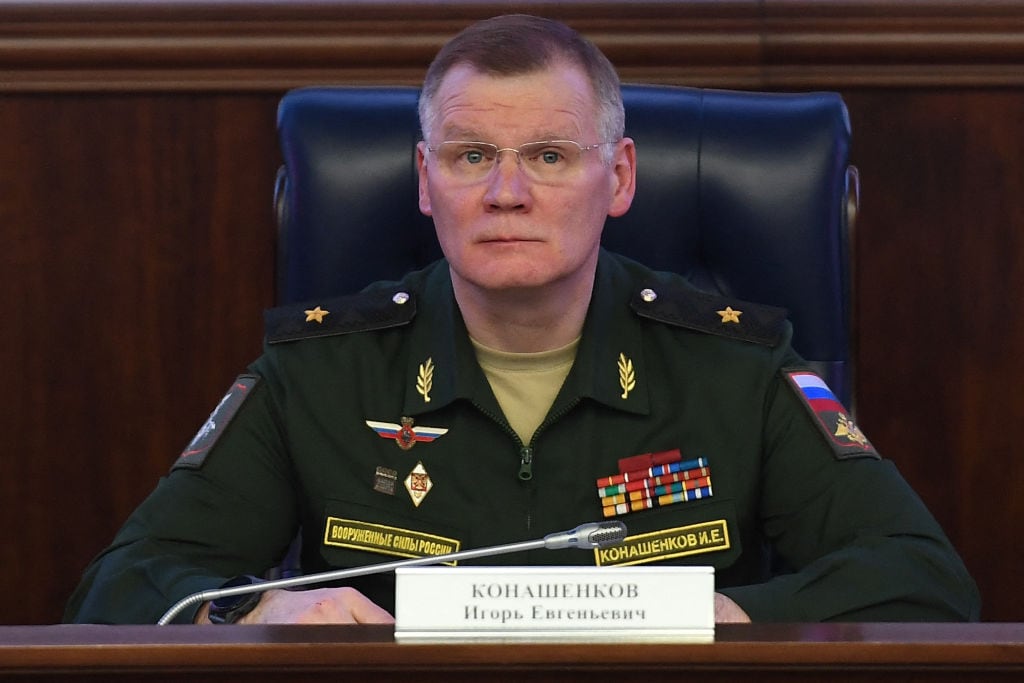El vocero del ministerio de defensa ruso Igor Konashenkov