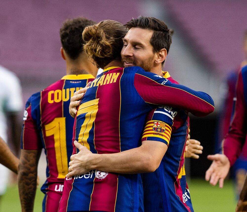Lionel Messi y Antoine Griezmann