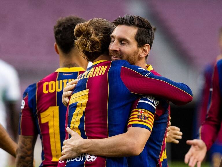 Lionel Messi y Antoine Griezmann