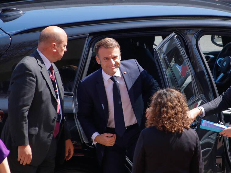 Agencia UNO | El Presidente de Francia, Emmanuel Macron, llegando al Congreso Nacional