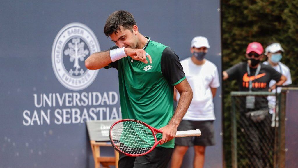 17 de Febrero de 2021 / CONCEPCION
Federico Coria a derrota a Tomas Barrios en ATP Challenger de Concepcion, durante el estado de catastrofe de la pandemia covid-19
FOTO: RODRIGO GAJARDO / AGENCIAUNO