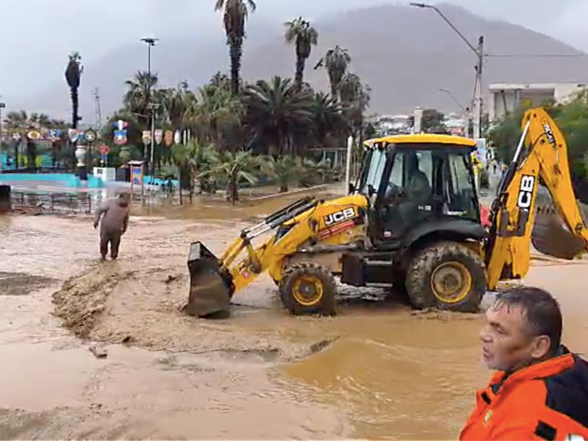 Sistema frontal en el norte de Chile: más de 1.100 albergados, 580 damnificados y una persona fallecida